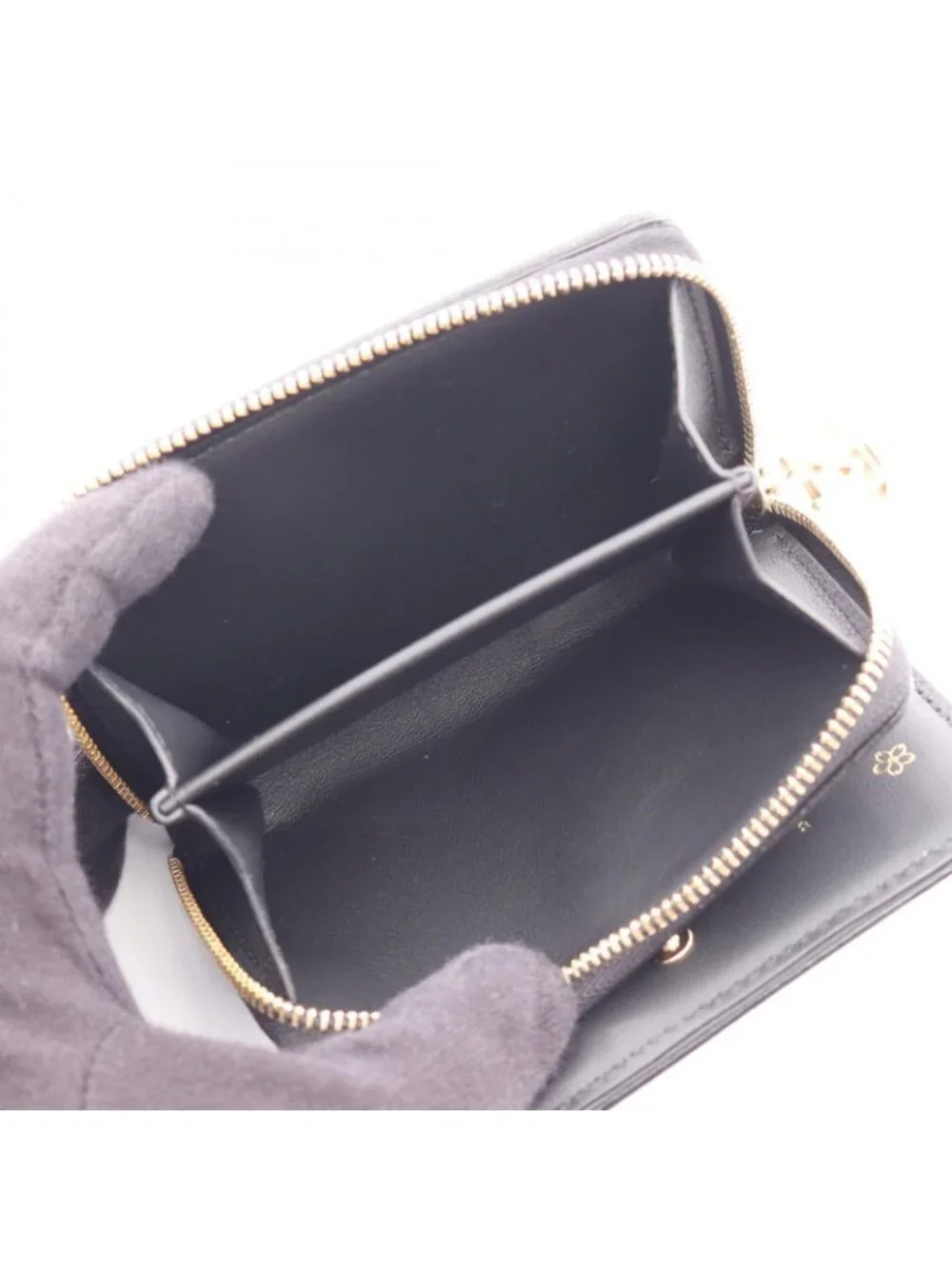 Louis Vuitton Bifold Wallet LV TM Portefeuille Lou Noir Multicolor Leather LV
